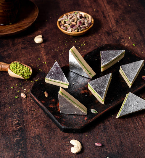 The Baklava Box Kaju Pista Katli Barfi